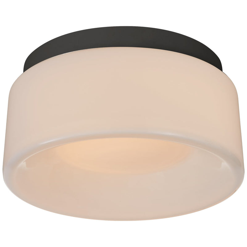 Halo 5.5" Solitaire Flush Mount in Matte Black