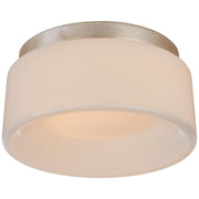Halo 5.5" Solitaire Flush Mount in Burnished Silver Leaf