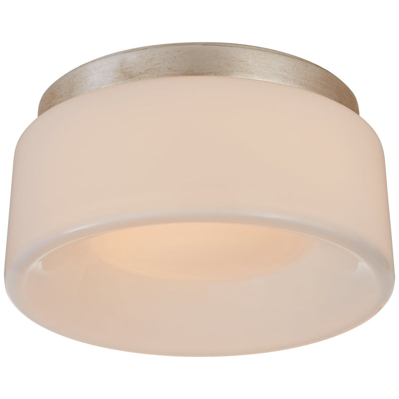 Halo 5.5" Solitaire Flush Mount in Burnished Silver Leaf