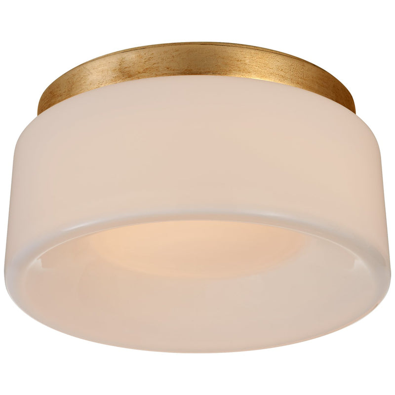 Halo 5.5" Solitaire Flush Mount in Gild
