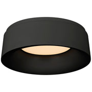 Halo Small Flush Mount in Matte Black
