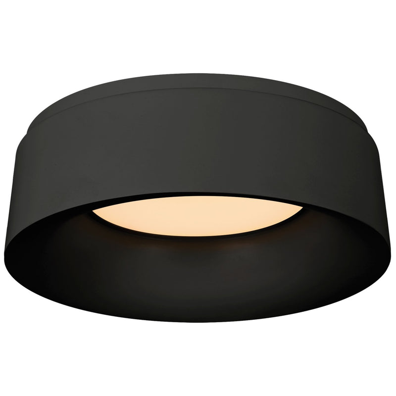 Halo Small Flush Mount in Matte Black