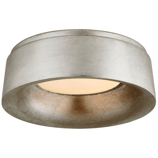 Halo Small Flush Mount in Burnished Silver Leaf