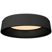 Halo Large Flush Mount in Matte Black