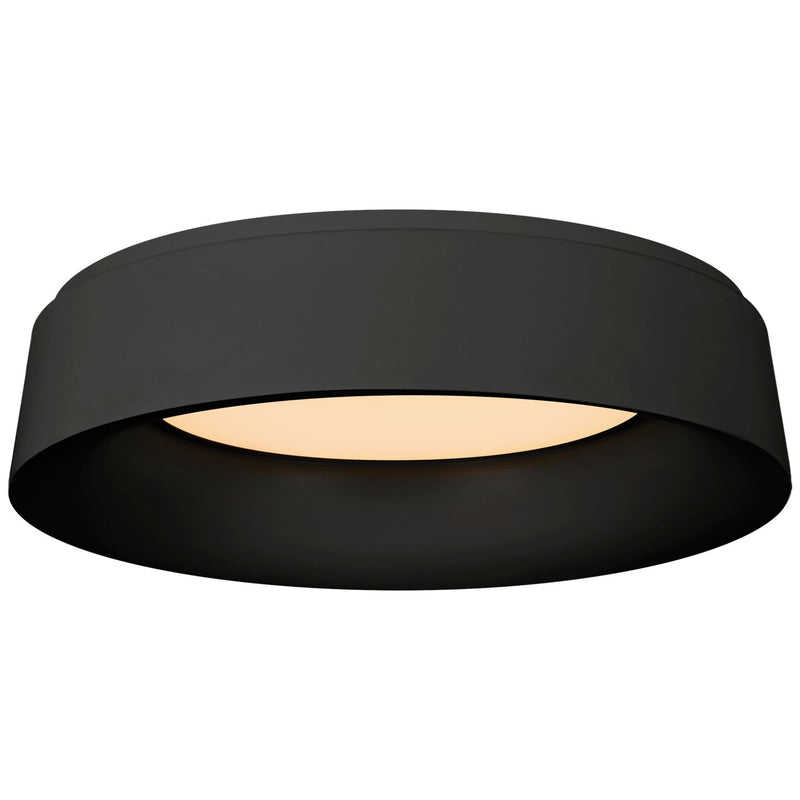 Halo Large Flush Mount in Matte Black