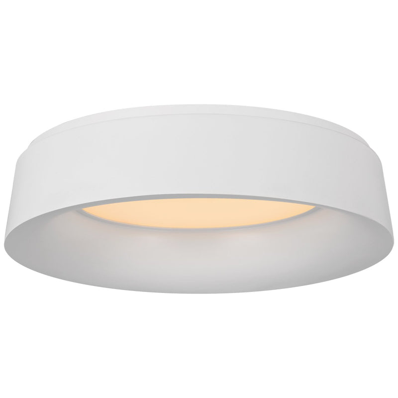 Halo Large Flush Mount in Matte White