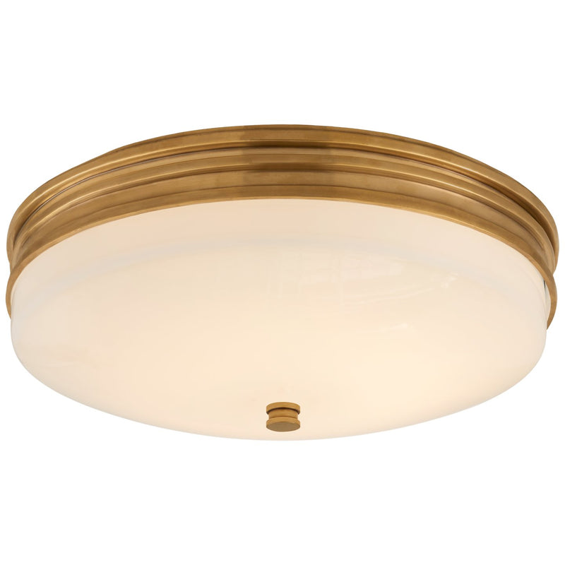 Launceton Small Flush Mount in Antique-Burnished Brass