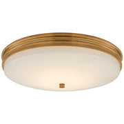 Launceton Medium Flush Mount in Antique-Burnished Brass