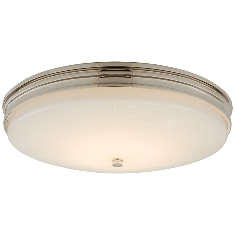 Launceton Medium Flush Mount in Polished Nickel