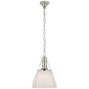 Prestwick One Light Pendant in Polished Nickel