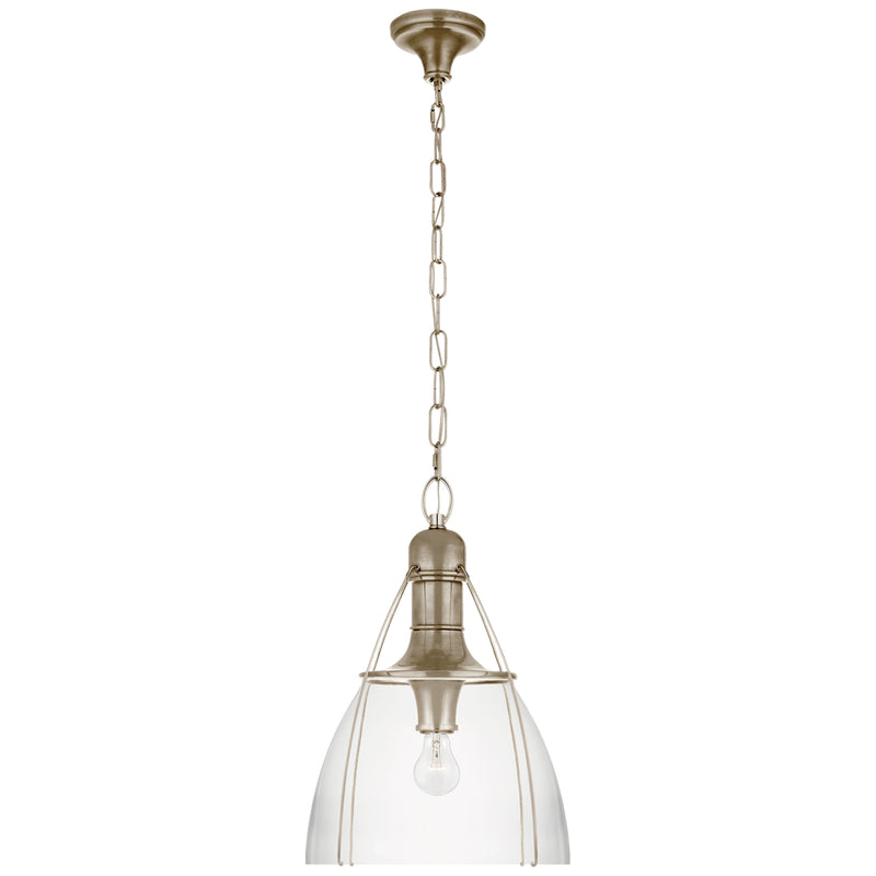 Prestwick One Light Pendant in Antique Nickel