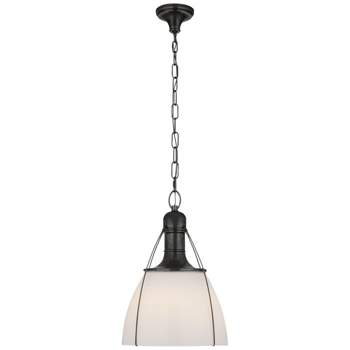 Prestwick One Light Pendant in Bronze