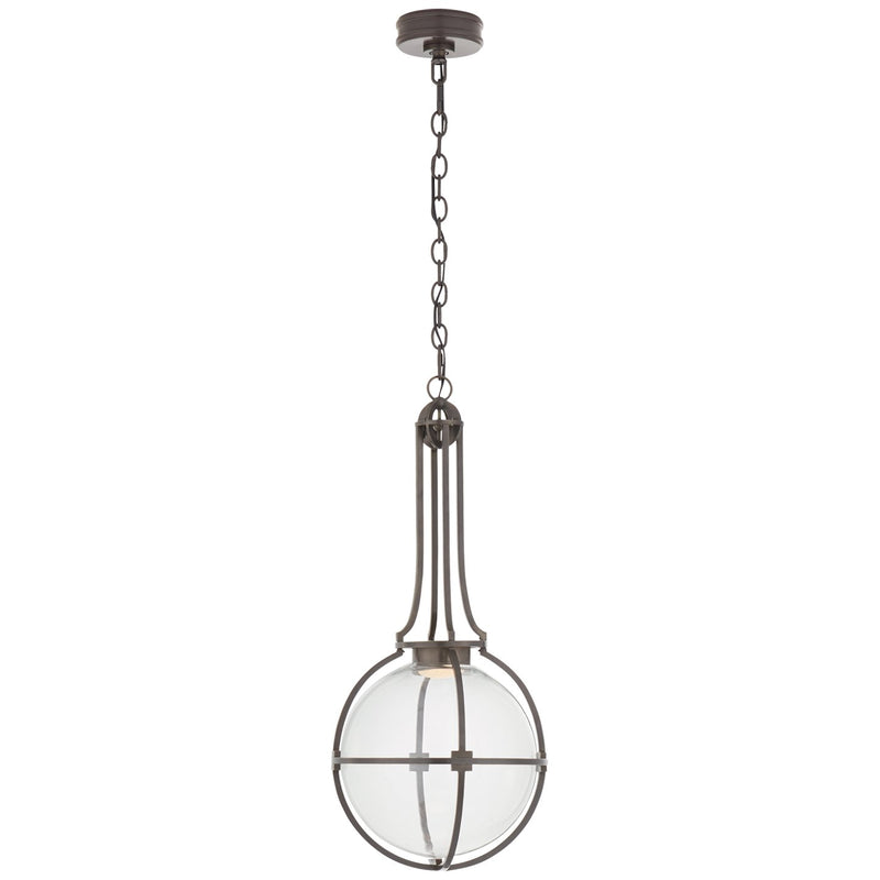 Gracie Medium Captured Globe Pendant in Bronze