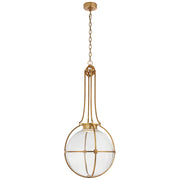 Gracie LED Pendant in Antique-Burnished Brass