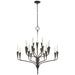 Aiden 20 Light Chandelier in Aged Iron