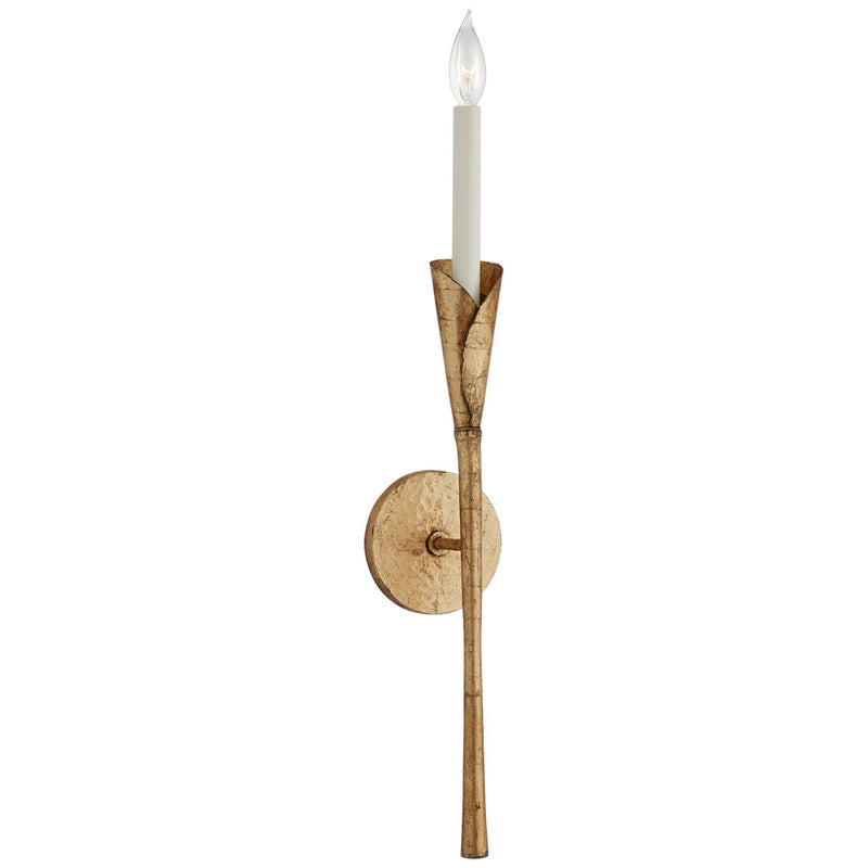 Aiden Tail Wall Sconce in Gilded Iron