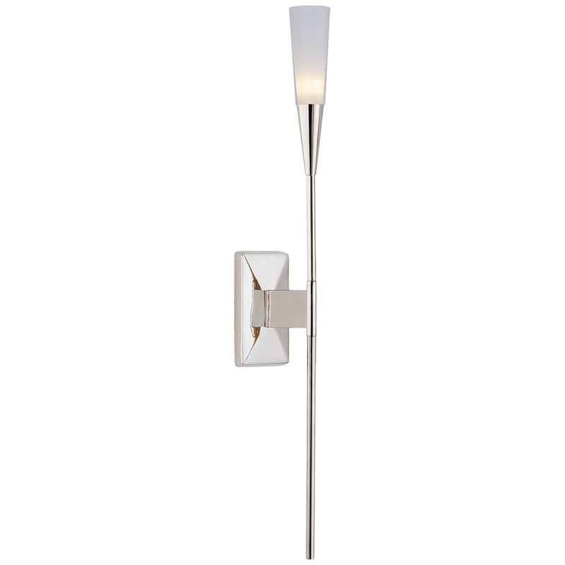 Stellar Single Tail Wall Sconce in Polished Nickel