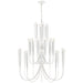 Acadia 30 Light Chandelier in Plaster White