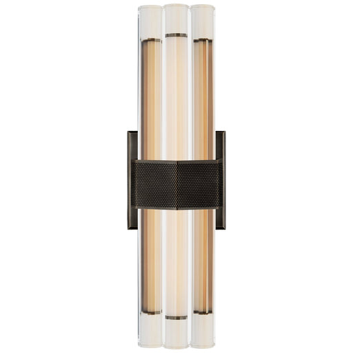 Fascio 14" Crystal Wall Sconce in Bronze