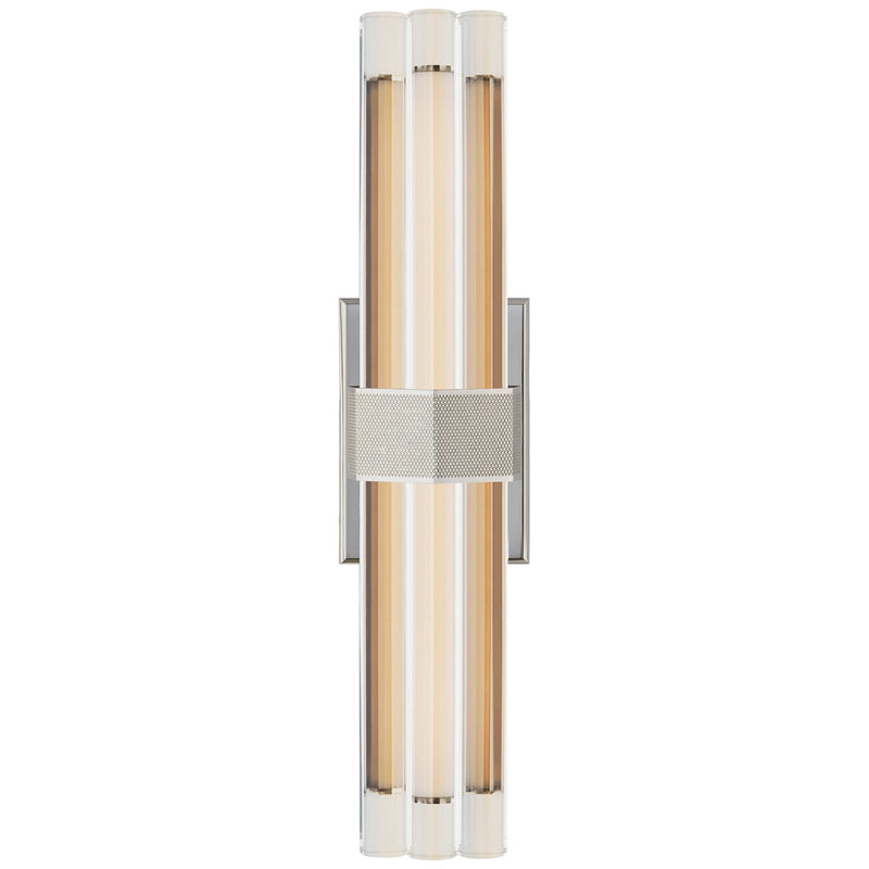 Fascio 18" Crystal Wall Sconce in Polished Nickel