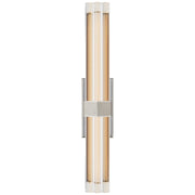 Fascio 24" Crystal Wall Sconce in Polished Nickel