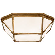 Morris Large 20" 4-Light Flush Mount in Gilded Iron