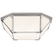 Morris Large 20" 4-Light Flush Mount in Polished Nickel