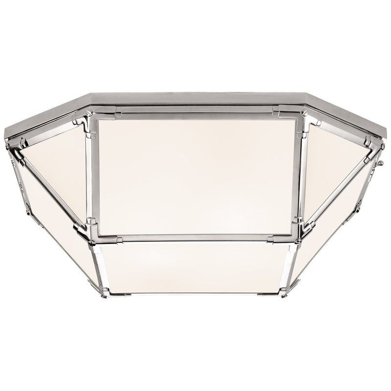 Morris Large 20" 4-Light Flush Mount in Polished Nickel