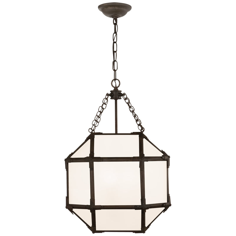 Morris Small 3-Light Lantern Pendant in Antique Zinc