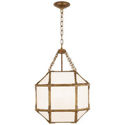 Morris Small 3-Light Lantern Pendant in Gilded Iron