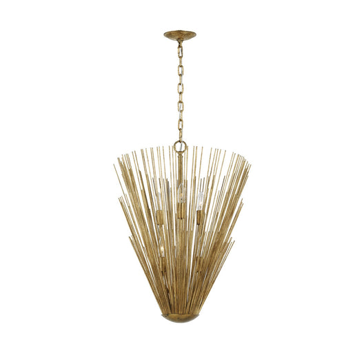 Helios 6-Light Small Pendant in Antique Gild