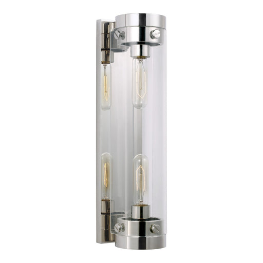 Garrett 2-Light Bath Sconce in Polished Nickel