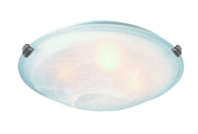 Clip Flush 15" 3-Light Flush Mount in Brushed Nickel