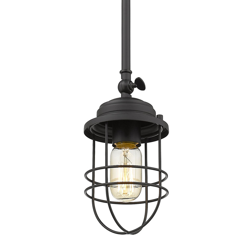Seaport Mini Pendant in Matte Black