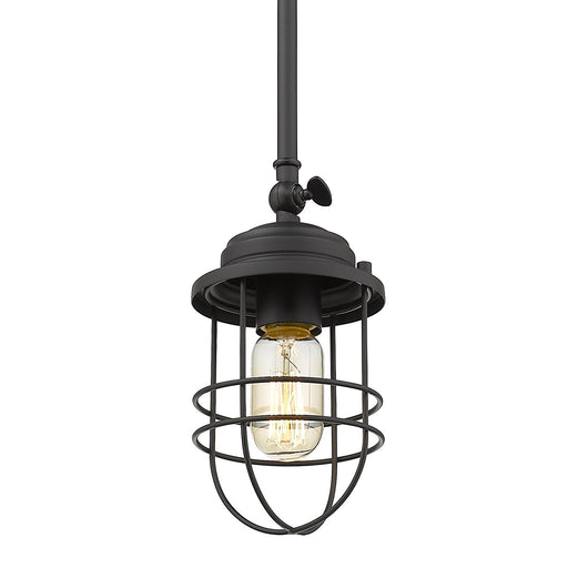 Seaport Mini Pendant in Matte Black