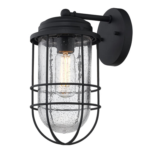 Seaport 6" Outdoor Wall Lantern in Natural Black