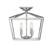 Townsend 4-Light Semi-Flush Mount in Polished Nickel