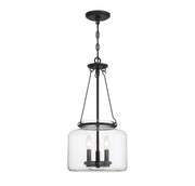 Akron 3-Light Pendant in Matte Black
