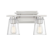 Calhoun 2-Light Bath Vanity Light in Satin Nickel