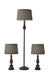 Chandler 3 Piece Floor & Table Lamp Set in Dark Bronze