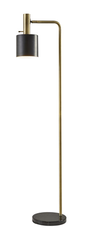 Emmett Floor Lamp in Black Marble