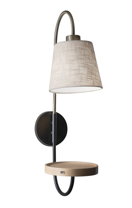 Jeffrey Wall Lamp in Black