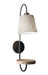 Jeffrey Wall Lamp in Black