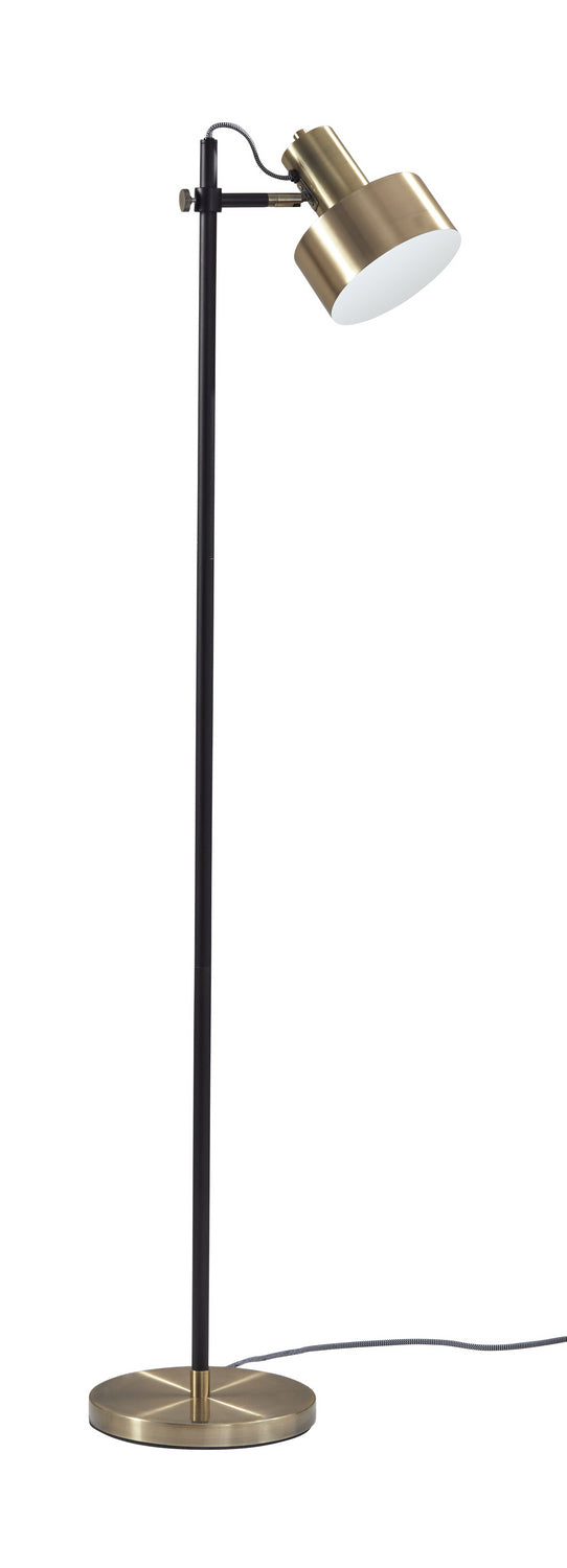 Clayton Floor Lamp in Antique Brass