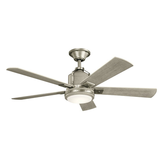 Colerne 52" Ceiling Fan with Light in Brushed Nickel