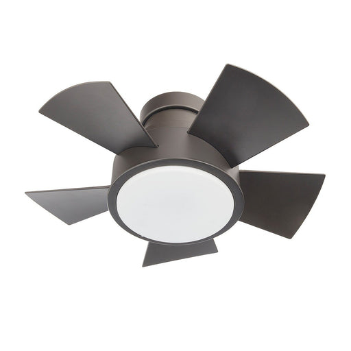 Vox 26" Outdoor Flush Mount Ceiling Fan with Light in Bronze