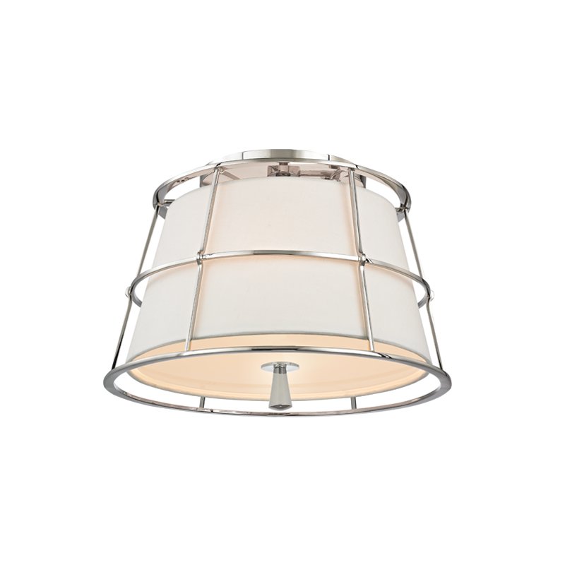 Savona 2-Light Semi-Flush Mount in Polished Nickel