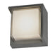 Geo LED Wall Fixture in Silica/Matte Black