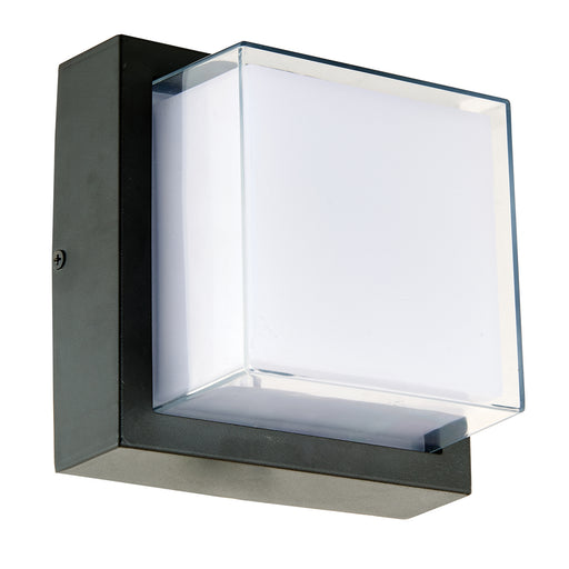 Geo LED Wall Fixture in Matte Black/Silica