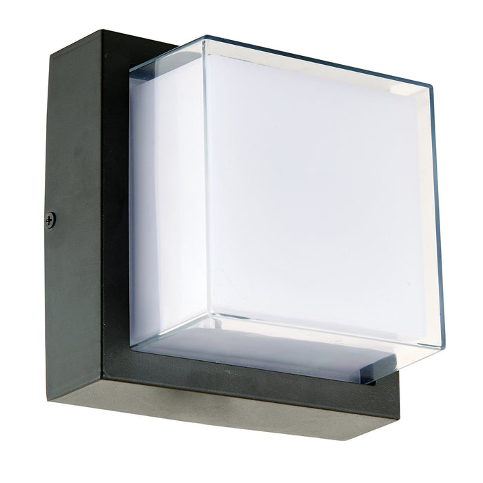 Geo LED Wall Fixture in Matte Black/Silica